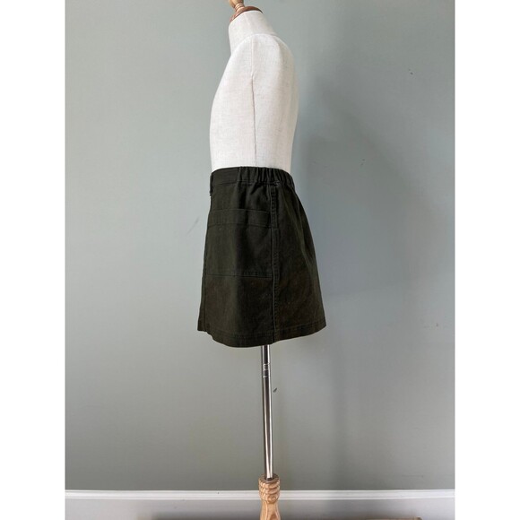 Girls Army Green Cotton Skirt by Copper Key sz medium - Picture 2 of 4